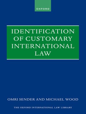cover image of Identification of Customary International Law